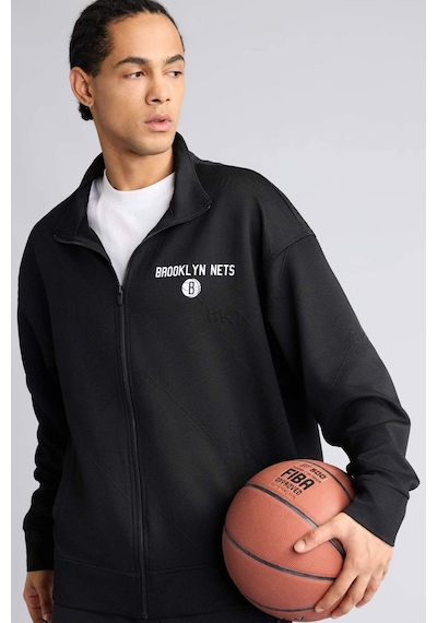Defacto Nba Brooklyn Nets Hırka G9651ax26spbk81 Siyah-bk81
