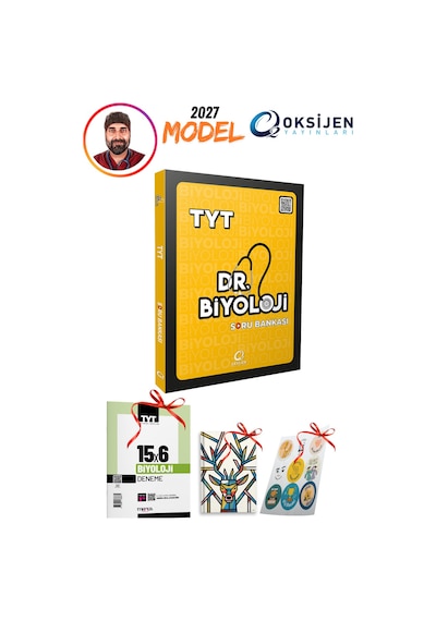 2027 Model Dr Biyoloji Tyt Soru Bankası Video Çözümlü 3 Hediyeli Set