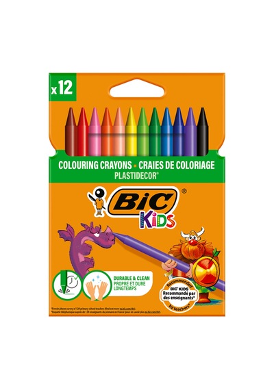 Bic Elleri Boyamayan Pastel Boya 12'li