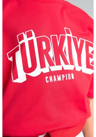 Defacto Regular Fit Bisiklet Yaka Türkiye Baskılı Kısa Kollu Tişört Erkek Çocuk I4111a826hsrd282 Kırmızı-rd282