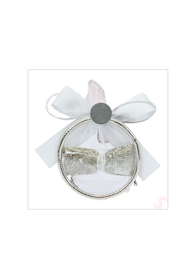 Lavantalı ve Mavi Kelebekli 6.5 CM Metal Pano Magnet, 1 Adet Çok Renkli