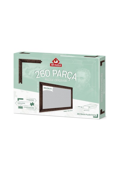Art Puzzle Kahverengi 260 Parça Demonte Puzzle Çerçevesi