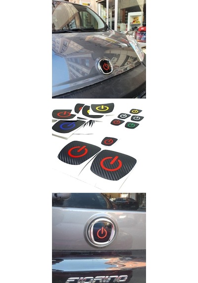 Fiat Fiorino Logo Içi Power Buton Sticker 3 Lü Set Fiat Fiorino Logo Içi Power Buton Sticker 3 Lü Set