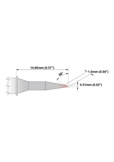 Pm75Lr400 Sfp-Bvl10 Metcal Havya Uyumlu Lehimleme Ucu