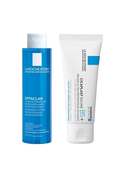 La Roche Posay Cicaplast Baume B5 Yatıştırıcı ve Onarıcı Bakım Kremi 40 ML + Effaclar Gözenek Sıkılaştırıcı Tonik 200 ML