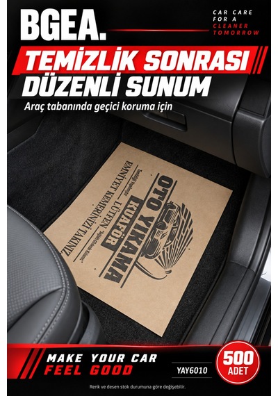 Bgea Premium Kraft Kağıt Paspas 500 Adet
