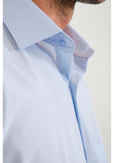 Klasik Kısa Kol Terry Cotton Hediye Kutulu Erkek Gömlek Fs-000763 - Ö821 Mavi-1680