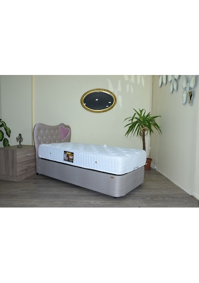 Bengimobilya Baza-Başlık Ortopedik Yatak Standart Silin Kumaş Model Metal Fırı