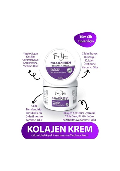 Kolajen Krem,anti-aging,kırışıklık Karşıtı,onarıcı,besleyici,canlandırıcı Bakım Kremi&collagen Serum