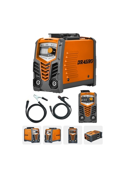 Dragro DRG-200kynk Mma Turuncu 200 Amper Profesyonel Dijital Göstergeli Invertör Kaynak Makinesi
