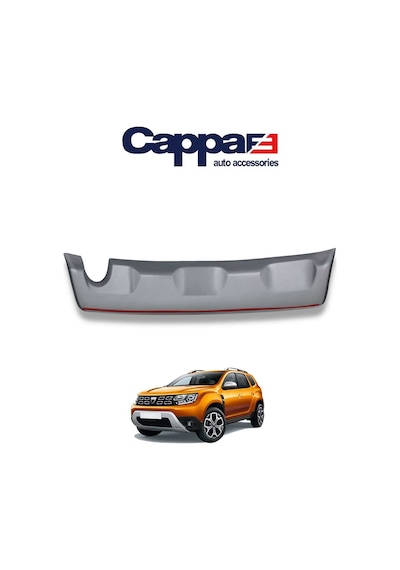 Cappafe Dacia Duster Arka Koruma Difüzör Mat Gri 2018 Ve Üzeri
