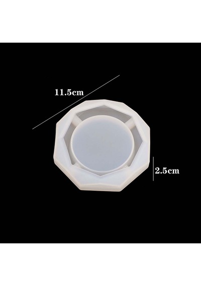 Epoksi Silikon Sekizgen Küllük Kalıbı 11,5 Cm