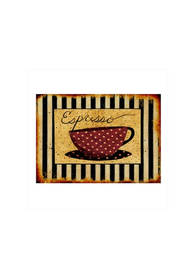 Bedeko Espresso Kahve Art Mdf Poster 50 Cm X 70 Cm