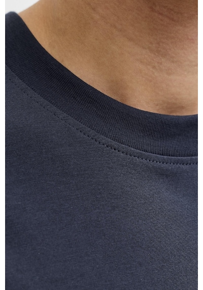 Jack & Jones Jcofusıon Dots Print Erkek Tişört Bisiklet Yaka Kısa Kollu Lacivert