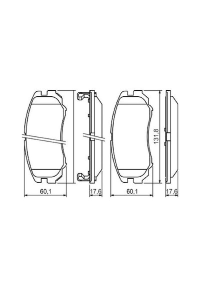 Hyundai Tucson 2.0 2004-2010 Bosch Ön Balata Netparnet23891