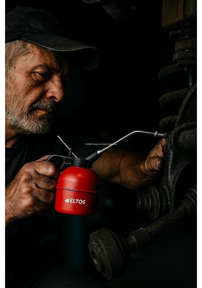 Eltos Metal Yağdanlık, Endüstriyel Yağlama Şişesi, Makine Yağı, İnce Akıtma Uç, Sızdırmaz Kapak, Otomotiv, Diğer