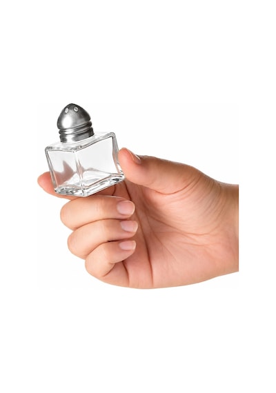 Mini Cam Tuzluk Biberlik Seti Kare Baharatlık Paslanmaz Çelik Kapaklı Şeffaf Cam Sofra Tuzluk Baharat Kabı Modern Dekoratif Tuzluk Biberlik Takımı 2 Çok Renkli