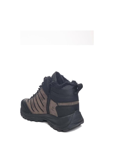 Dakırs 116-24 Deri Outdoor Kürklü Fermuarlı Erkek Bot Vizon