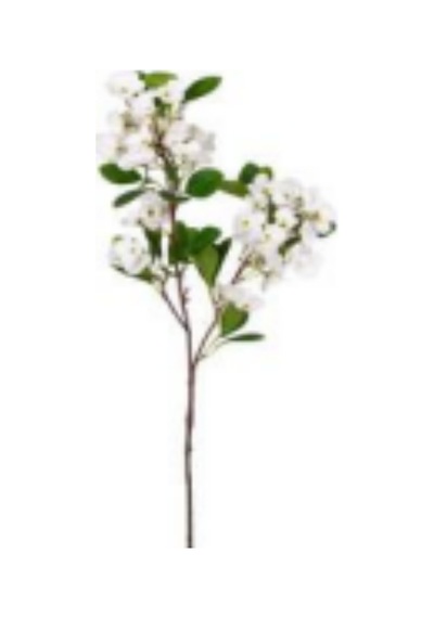 Yapay Çiçek Bahar Dalı Beyaz 80 Cm. Çok Renkli