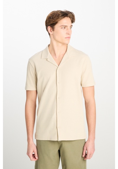 Lee Relaxed Fit Geniş Kesim Deve Tüyü Pamuklu Gömlek Camel