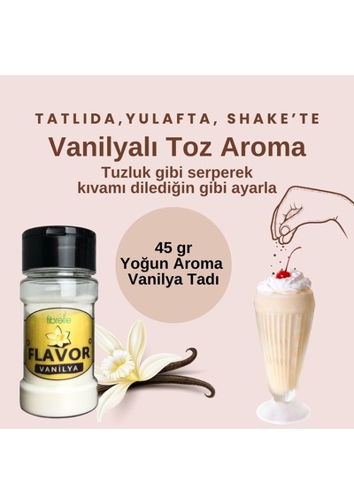 Fibrelle Flavor Vanilya Aroma Verici 45 G