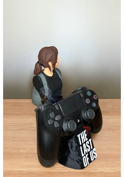 Ellie Figürlü Ps4/ps5 Kol Tutucu The Last Of Us Temalı Oyun Aksesuarı 3d Baskı Stand Haki