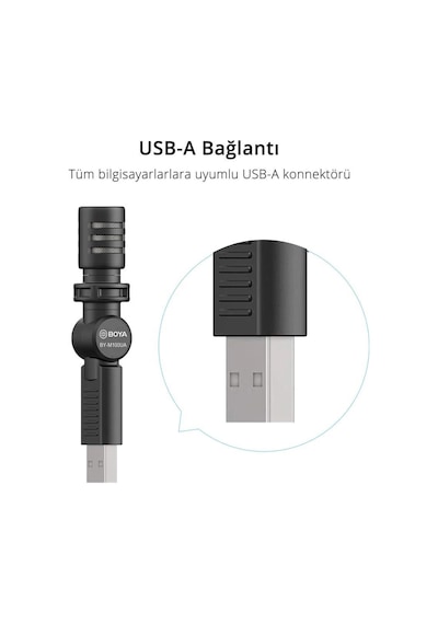 Boya By M100Ua Kompakt Usb Bilgisayar Mikrofonu