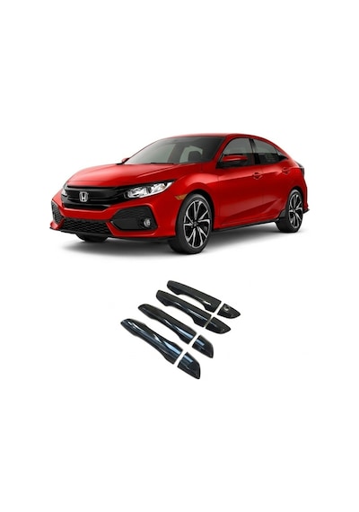 Honda Civic Fc5 2016 - 2021 Uyumlu Kapı Kolu Piyano Black