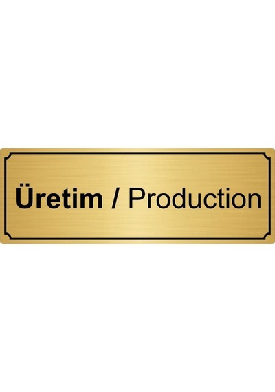 Altın Üretim Yönlendirme Levhası 7 Cm X 20 Cm