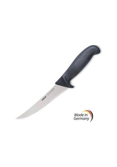 Butcher's Germany Sıyırma Bıçağı Kıvrık Sert 13 Cm Siyah