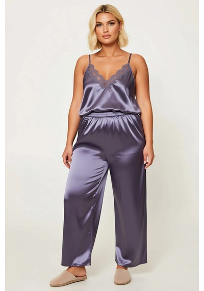 Benerly Kadın V Yaka Uzun Kol Regular Kalıp Saten Dokuma Pijama Takımı Fo Antrasit Benerly Kadın V Yaka Uzun Kol Regular Kalıp Saten Dokuma Pijama Takımı Fo Antrasit