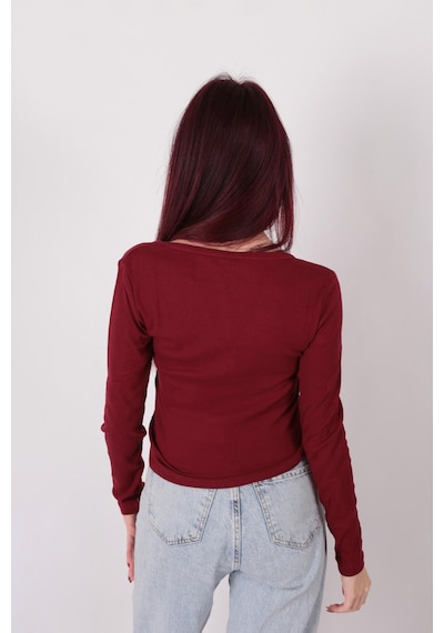 Busem S0015897 Kadın Bluz Bordo