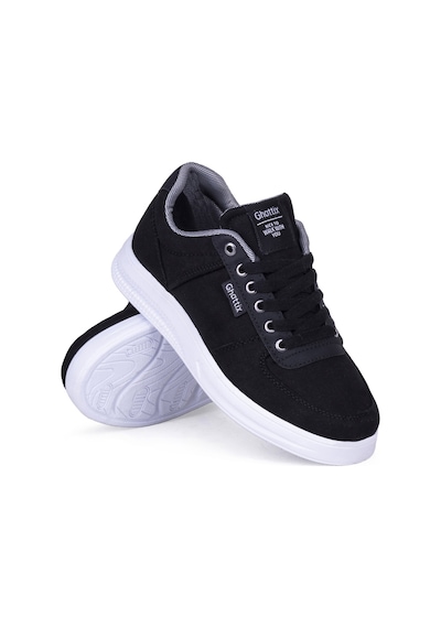 Ghattix Erkek Yazlık Günlük Keten Sneaker Ayakkabı Siyah