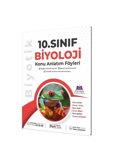 Biyotik Yayınları 10.sınıf Maarif Model Biyoloji Konu Anlatım Föyleri Ve 10.sınıf Maarif Model Biyoloji Soru Bankası Set 2 Kitap