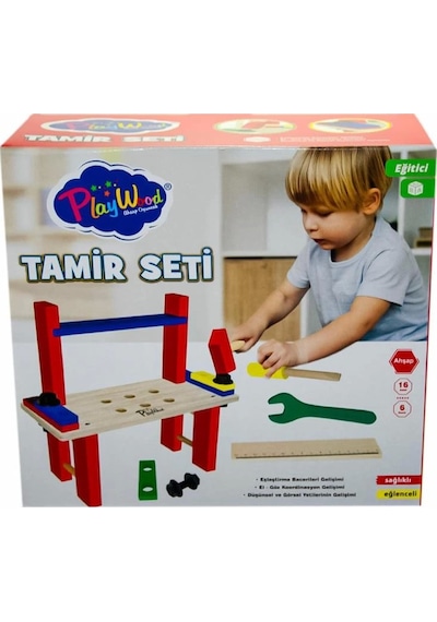 Mey İthalat 397 Kutuda Ahşap Tamir Seti - Onyıl Oyuncak