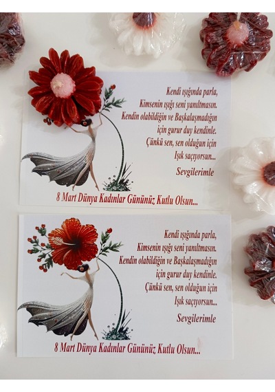 Bernami Mumluk Şamdanpinterest 8 Mart Dünya Kadınlar Günü Hediyelik Papatya Mum 5 Adet Diğer