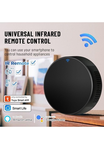 Aubess Ir Uzaktan Kumanda Ses Kontrolü Tuya Wifi Evrensel Kızılötesi Ir Uzaktan Kumanda Fit Alexa Google Ev Akıllı Ev