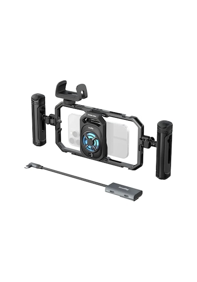 Smallrig 5276 Hepsi Bir Arada Termal Canlı Yayın Ve Video Çekim El Tipi Telefon Kafesi Kiti Altın - Siyah