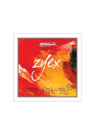 D'addario Dz413lm Zyex Tek Viyola Sol G Teli Long Scale Gümüş Sarımlı Zengin Ses Derinliği Hassas Yay Duyarlılığı Ve Hızlı Alışma Süresi