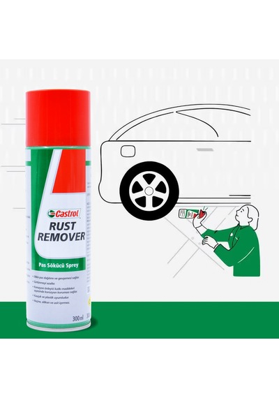 Castrol Rust Remover Mos2 Katkılı Pas Sökücü Ve Gevşetici Sprey 300 Ml