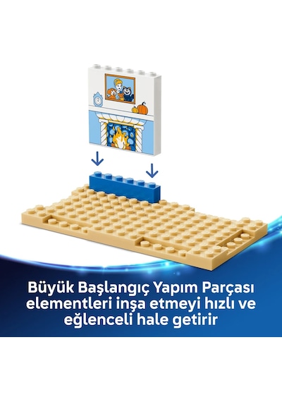 LEGO® ǀ Disney Princess Sindirella Hayvan Dostları Şatosu 43283 – 4+ Yaş için Yaratıcı Oyuncak Yapım Seti (149 Parça)