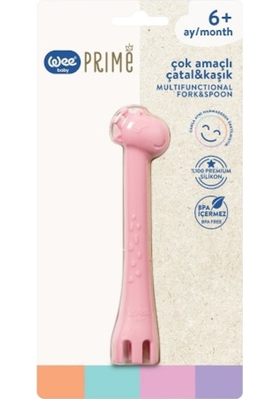 Wee Baby Prime Çok Amaçlı Çatal & Kaşık Kod:924 - Pembe Pembe