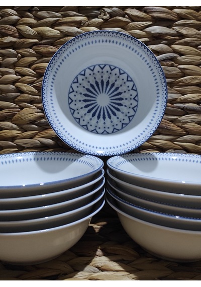 Güral Porselen Dijital 12 Adet 14 Cm Küçük Çorba Kase