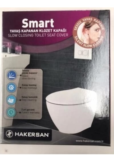 Klozet Kapağı Hakersan Smart Yavaş Kapanan Yuvarlaktip Diğer