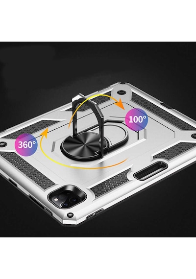 Mobilteam Apple Uyumlu iPad Pro 11 2022 M2. Nesil Tablet Vega Kapak-siyah Tablet Kılıfı