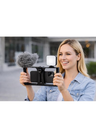 Tr 4in1 Tam Set, Cep Telefonu İçin Tutucu Kafes, Canlı Yayın Vlog, Kick, Youtubes Için Mini Taşınabilir Panel, Kı
