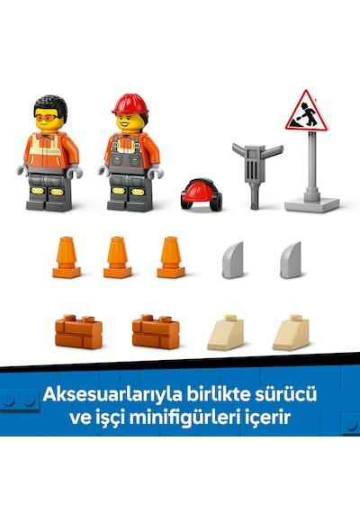 LEGO® Sarı Tekerlekli İnşaat Yükleyicisi 60450 - 4 Yaş ve Üzeri Çocuklar için Yaratıcı İnşaat Aracı İçeren Oyuncak Yapım Seti (81 Parça)