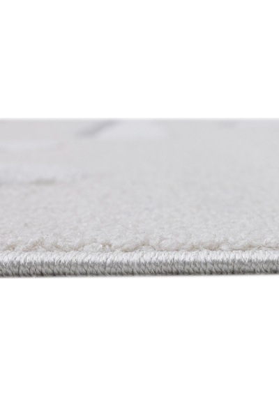 Sparkle Krem Gri Seksekli Çocuk Odası Bebek Odası Halısı 133x190 Gri