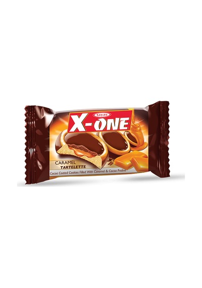 Tayaş X-One Tartelette Karamelli Kakao Kaplı Bisküvi 24 x 20 G