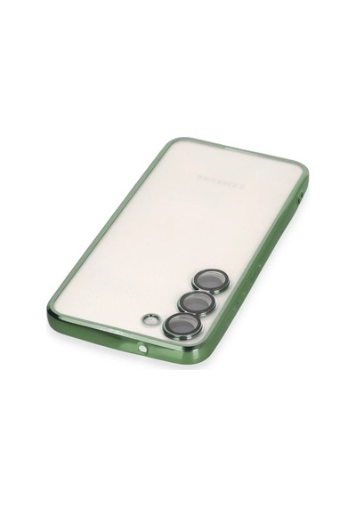 Galaxy S23 Kılıf Razer Lensli Silikon - Yeşil